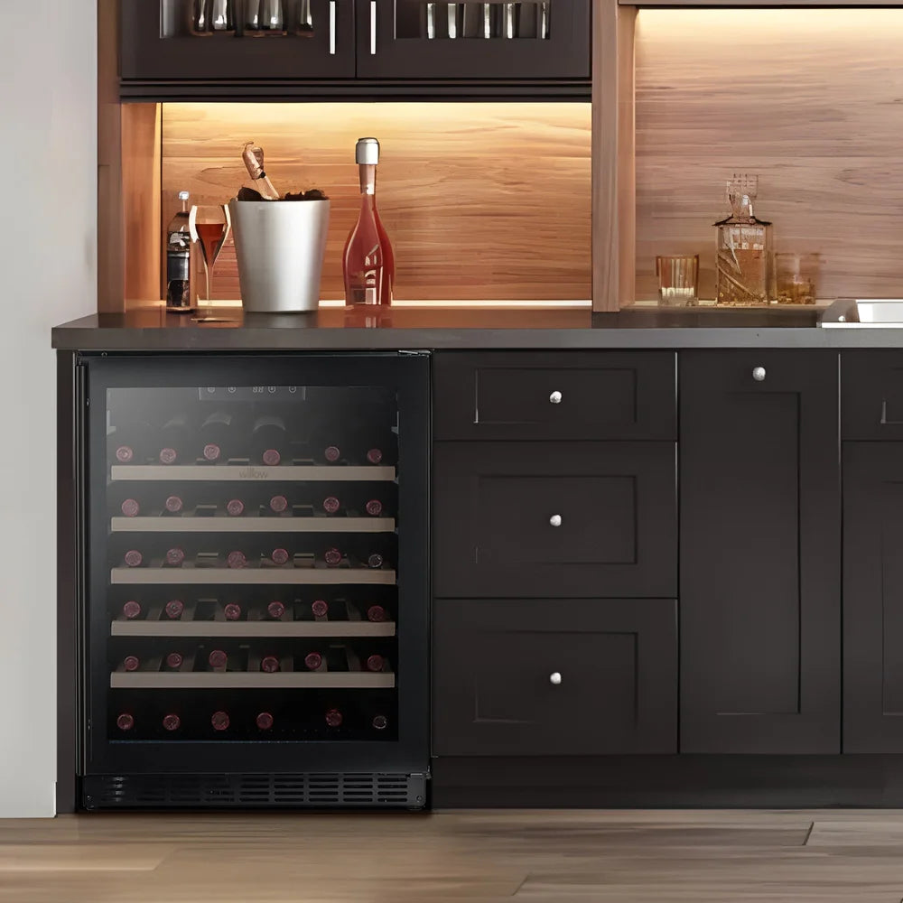 Willow W60WCB 60cm Undercounter Wine Cooler – 52 Bottle Capacity