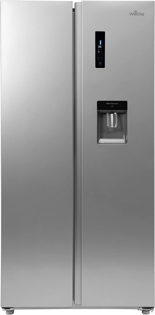Willow WSBS84DS American Style Fridge Freezer - Silver