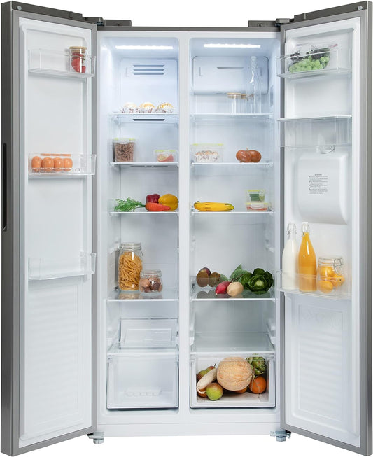 Willow WSBS84DS American Style Fridge Freezer - Silver
