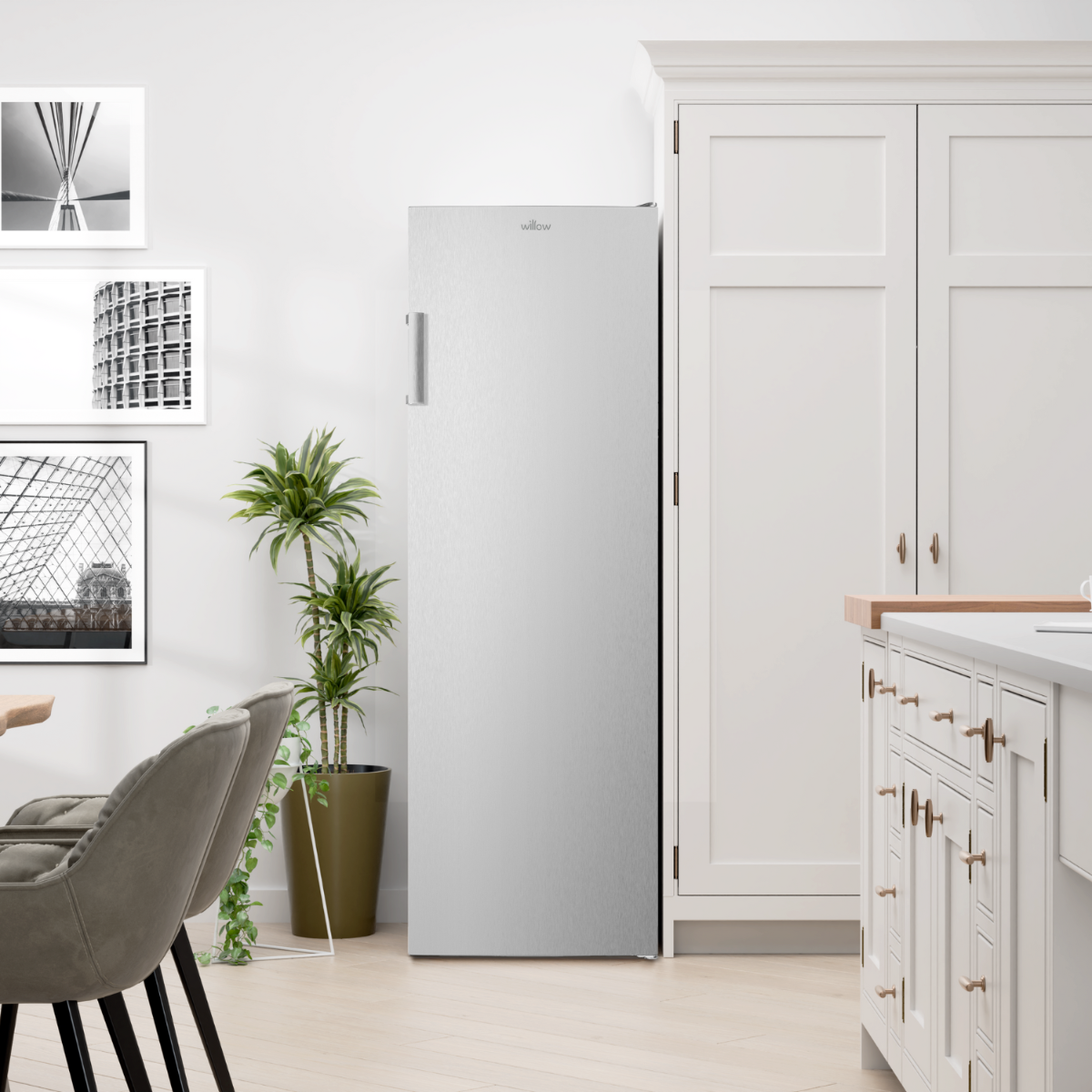 Willow WTF1700X 206L No Frost Tall Freezer - Inox