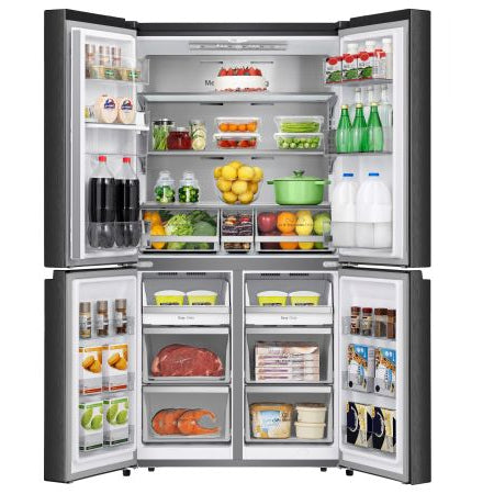 Hisense RQ758N4SWFE Black Steel American Four-Door Refrigerator