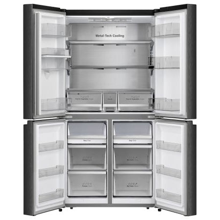 Hisense RQ758N4SWFE Black Steel American Four-Door Refrigerator