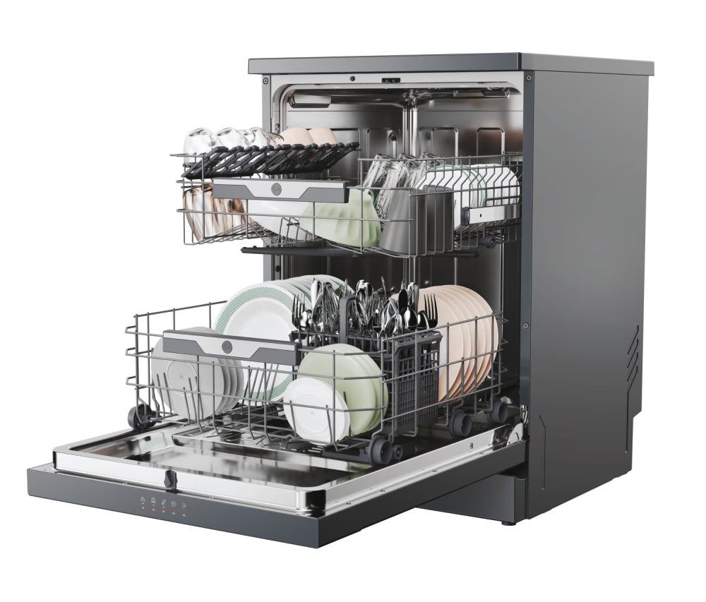 Hoover HF4C7L0A Full Size Dishwasher Graphite