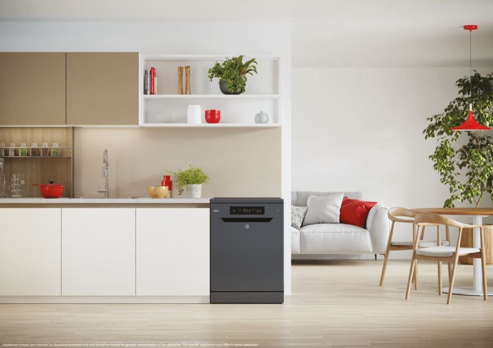Hoover HF4C7L0A Full Size Dishwasher Graphite