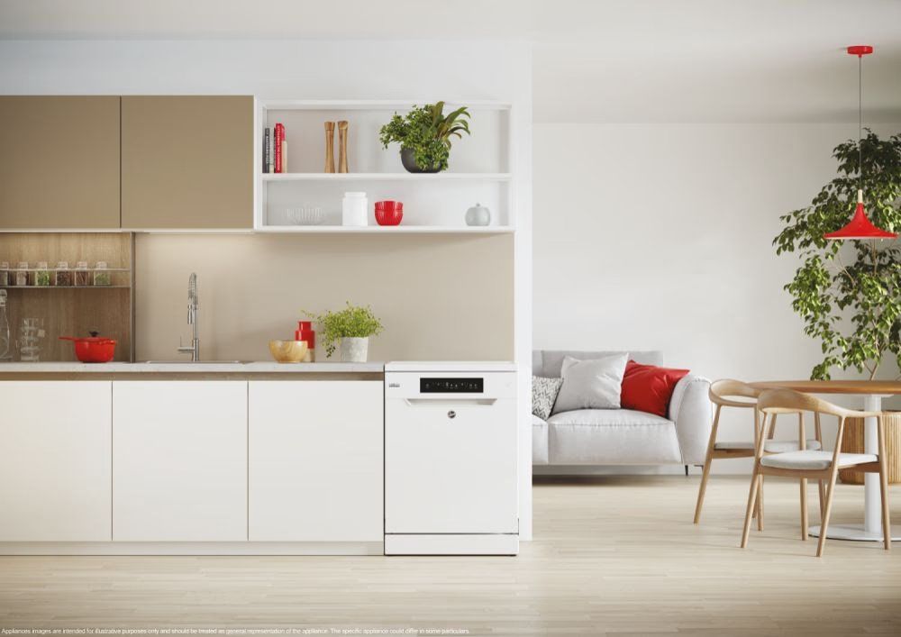 Hoover HF4C7L0W-80 Freestanding Dishwasher White