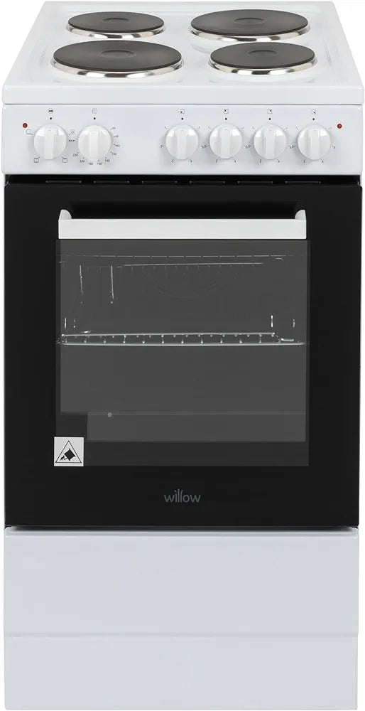 Willow WE50SSW 50cm Single Cavity Electric Cooker White