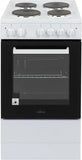 Willow WE50SSW 50cm Single Cavity Electric Cooker White