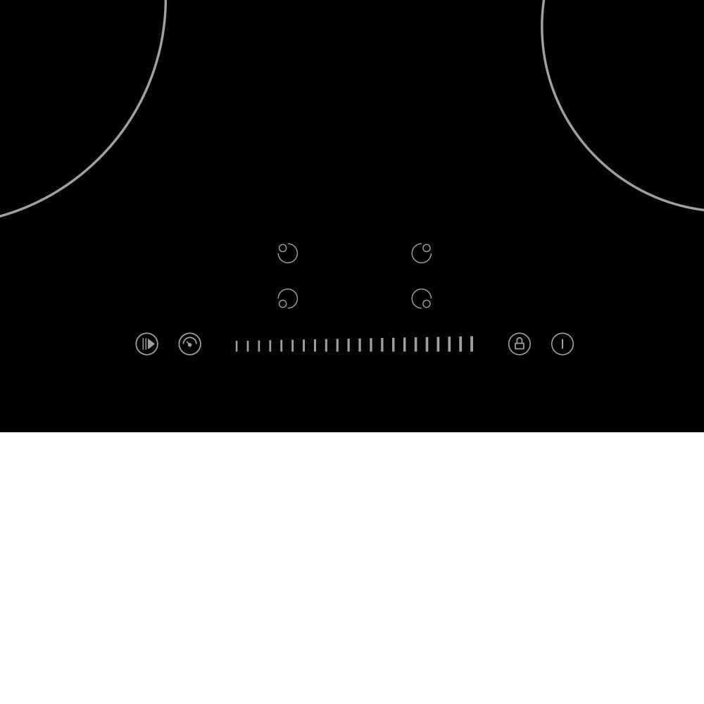 Teknix BITK6SLC Ceramic Hob 60cm Slider Control