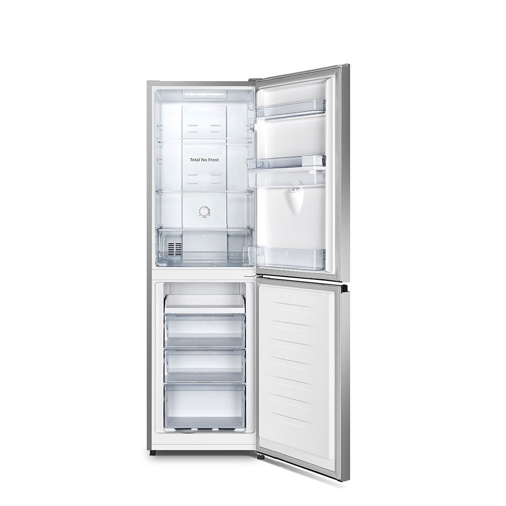 Teknix FFH1825WS/E Fridge Freezer F/F + Water Dispenser Silver