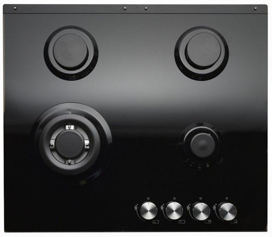 Teknix SCGH61B Glass Gas Hob 60cm Black