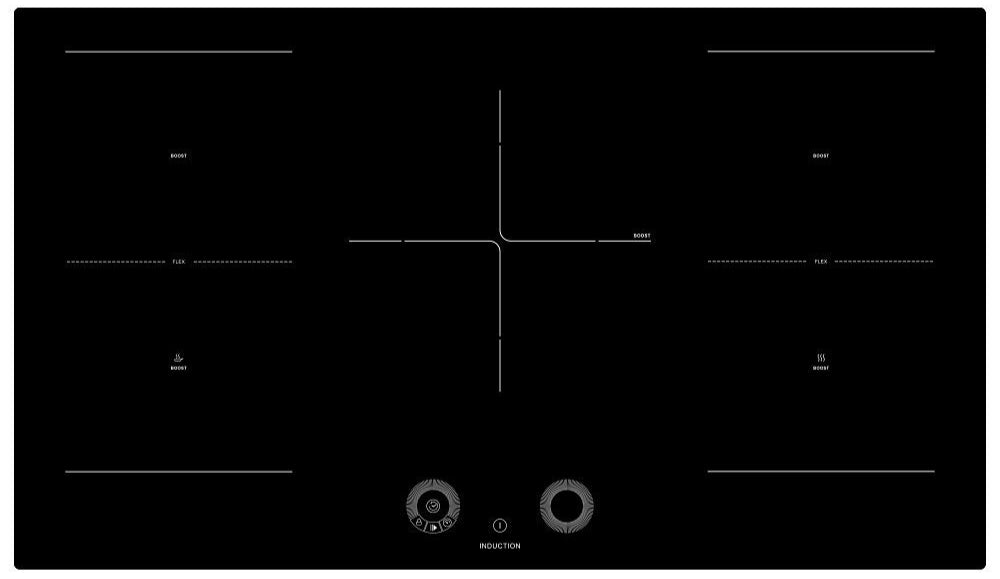 Teknix SCIH90SW 90cm Induction Hob Smart Wheel