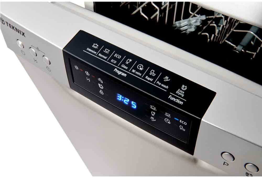Teknix TFD455S Slimline Dishwasher Stainless Steel