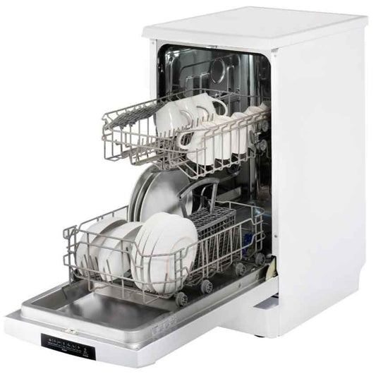 Teknix TFD455W Slimline Dishwasher 45cm White