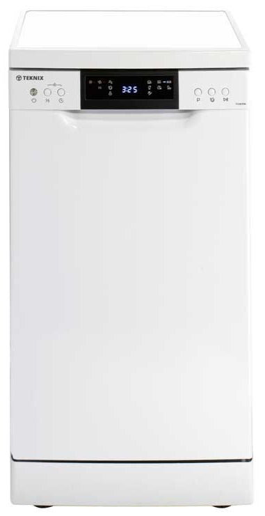 Teknix TFD455W Slimline Dishwasher 45cm White