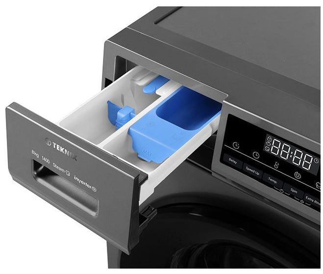 Teknix TK3W814XS Washing Machine 8kg Silver