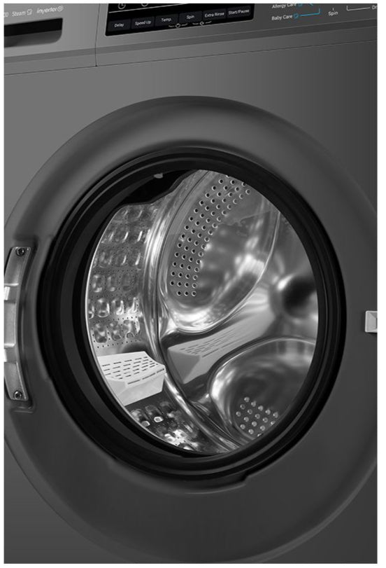 Teknix TK3W814XS Washing Machine 8kg Silver