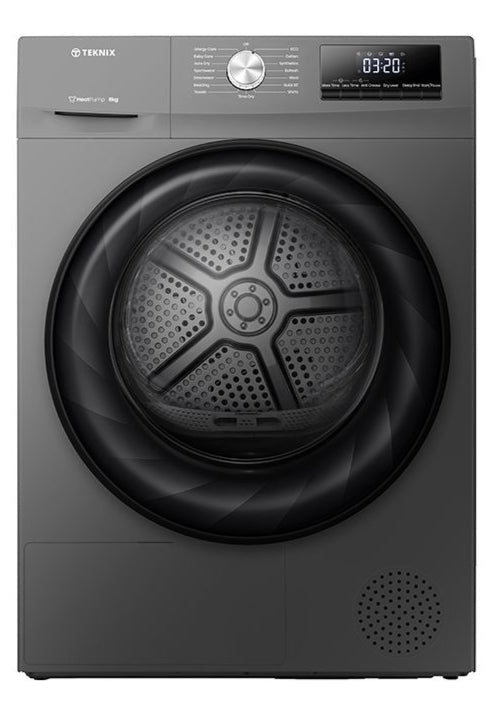 Teknix TKHP8HS 8kg Heatpump Dryer Titanium