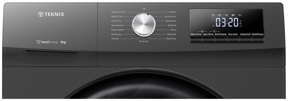 Teknix TKHP9HS 9kg Heatpump Dryer Titanium