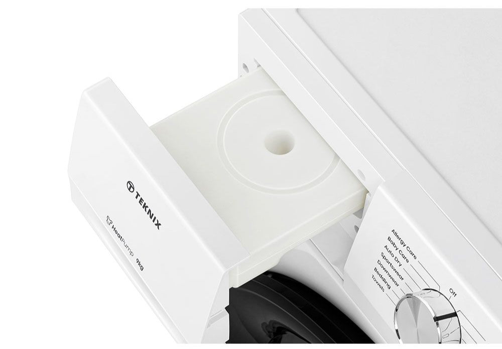 Teknix TKHP9HW 9kg Heatpump Dryer White