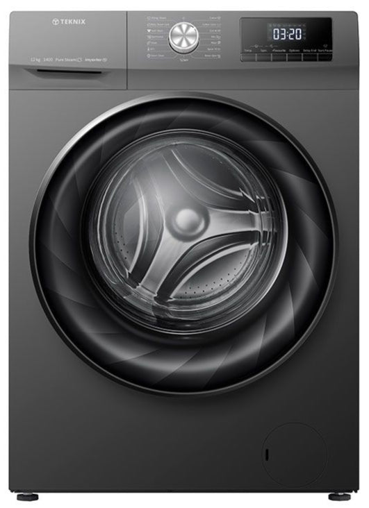 Teknix TKW12142HS 12kg Washing Machine Titanium