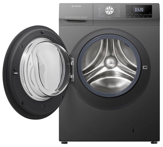 Teknix TKW12142HS 12kg Washing Machine Titanium