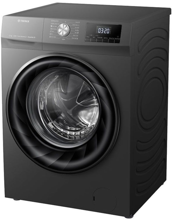 Teknix TKW12142HS 12kg Washing Machine Titanium