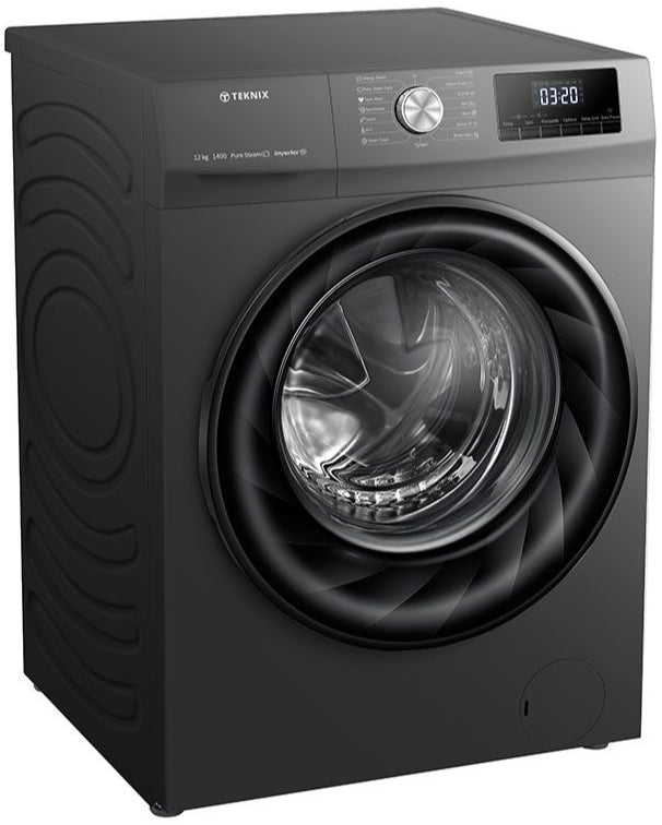 Teknix TKW12142HS 12kg Washing Machine Titanium