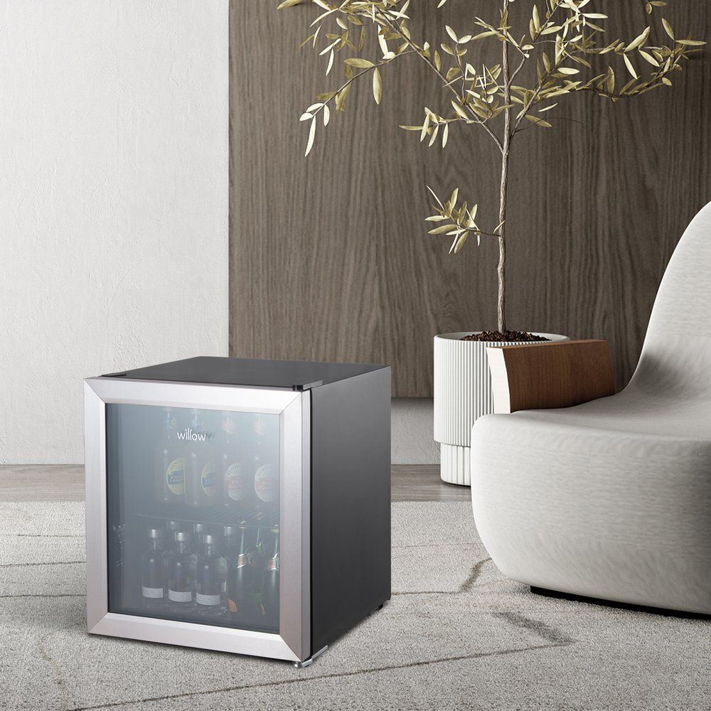 Willow WBC48SS 48L Table Top Beverage Cooler - Stainless Steel