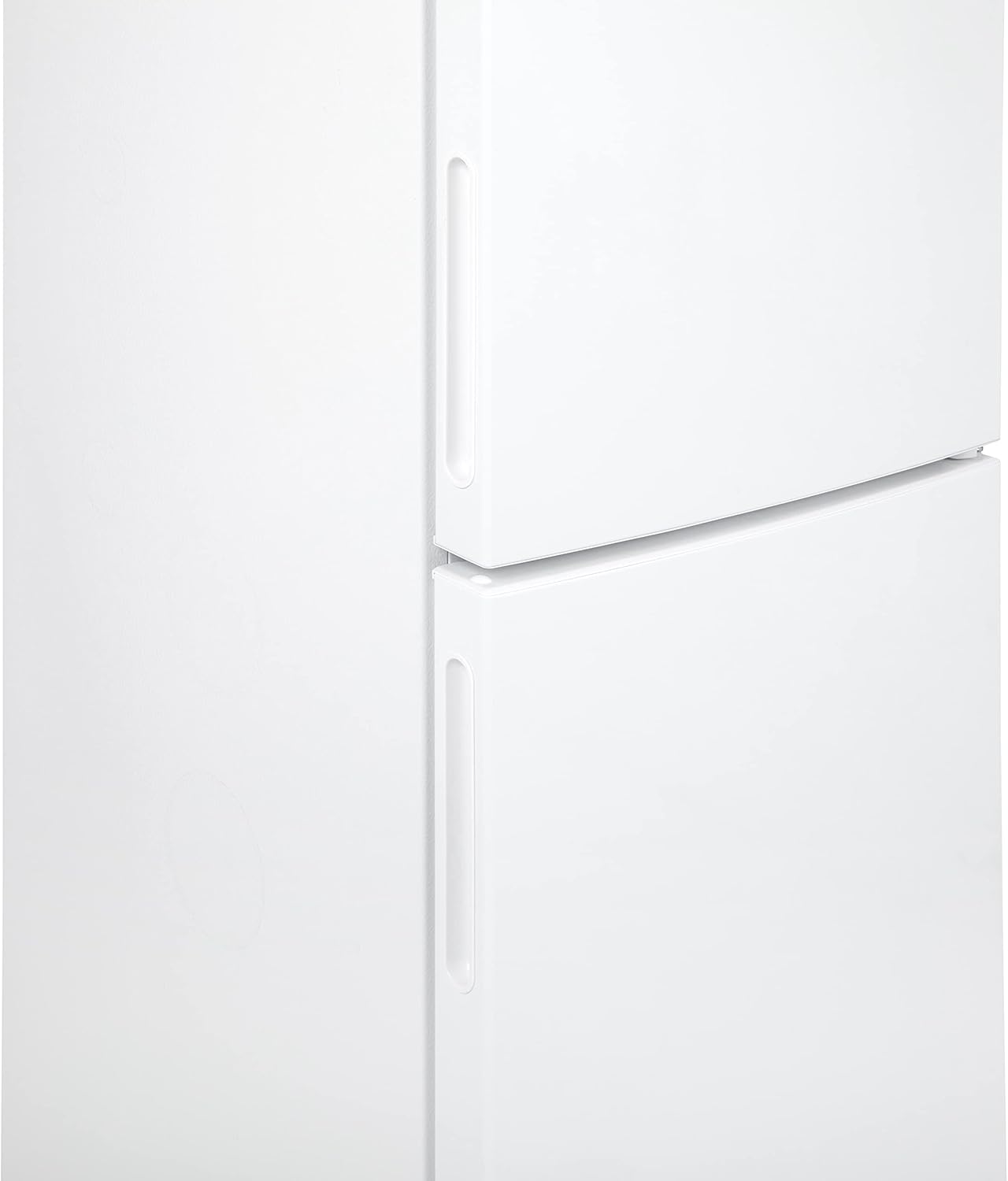 Willow WFF157W 70/30 fridge freezer white, featuring a sleek design with top and bottom doors.