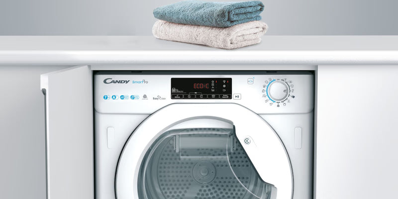 Candy BCTDH7A1TCEB 8kg Heat Pump Built in Dryer Black