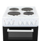 Willow WE50TSW Freestanding Electric Cooker 50cm Twin Cavity White