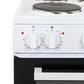 Willow WE50TSW Freestanding Electric Cooker 50cm Twin Cavity White