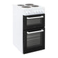 Willow WE50TSW Freestanding Electric Cooker 50cm Twin Cavity White