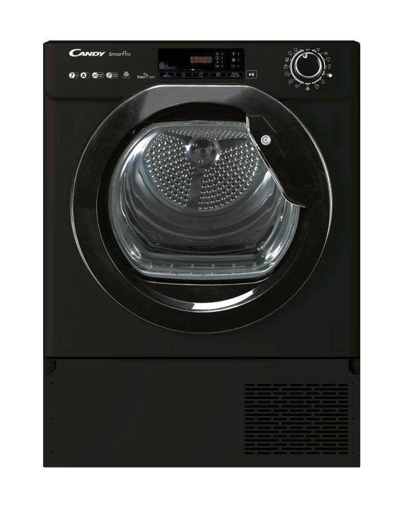 Candy BCTDH7A1TCEB 8kg Heat Pump Built in Dryer Black
