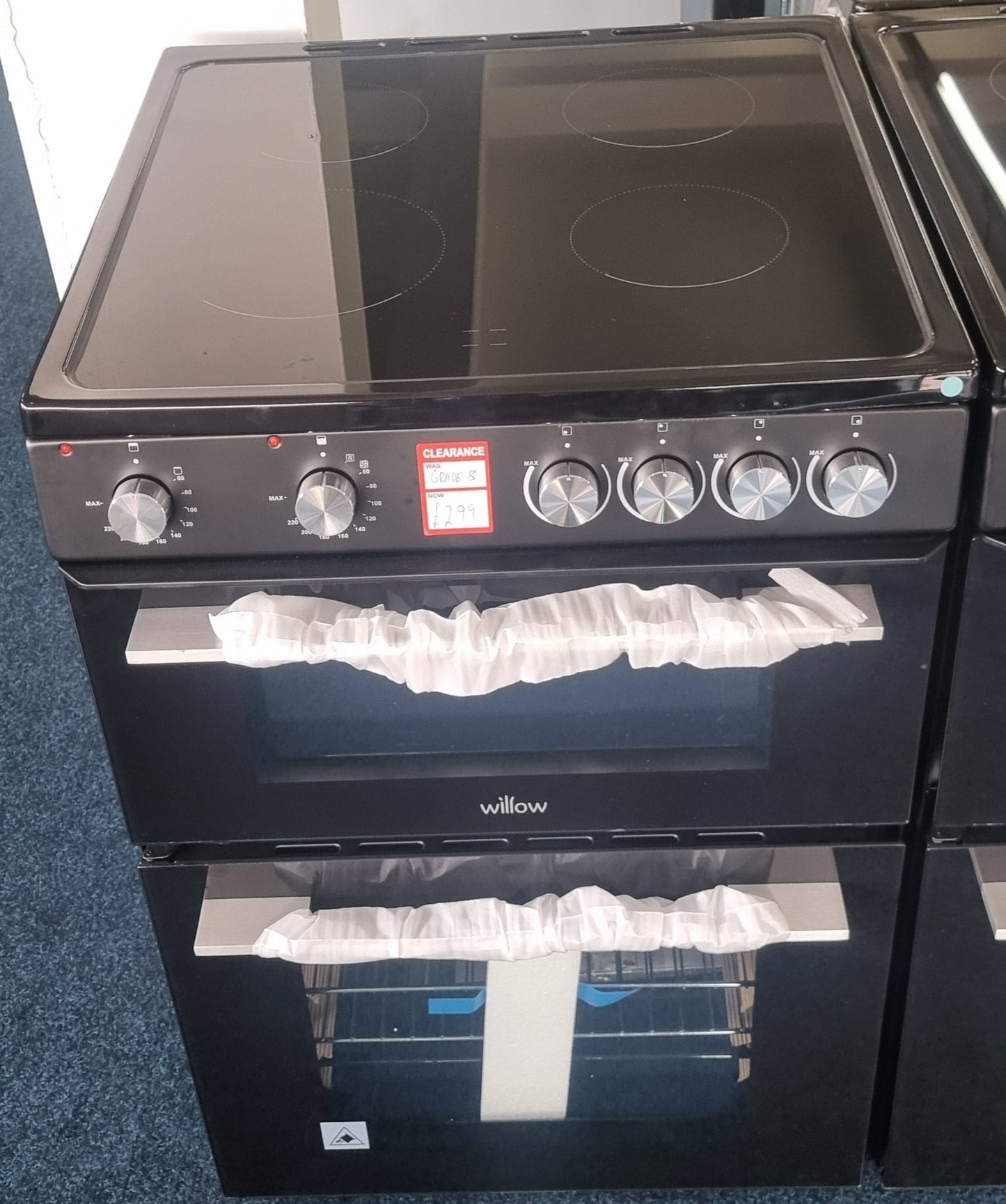 Willow WT60CCB Ceramic Electric Cooker 60cm Black - Grade B