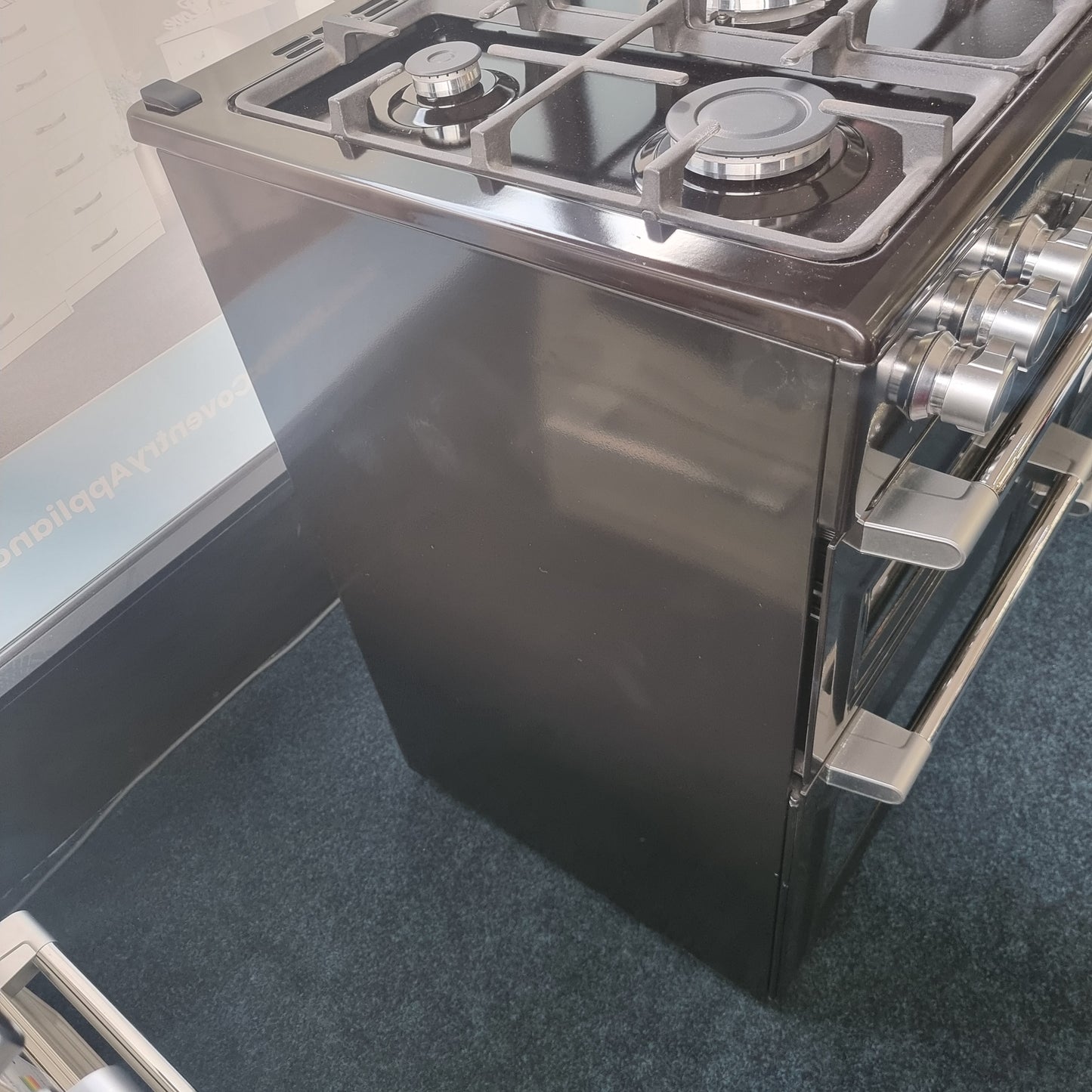 Willow WR100DFBLK Dual Fuel Range Cooker – 100cm – 7 Burner – Black – Grade A