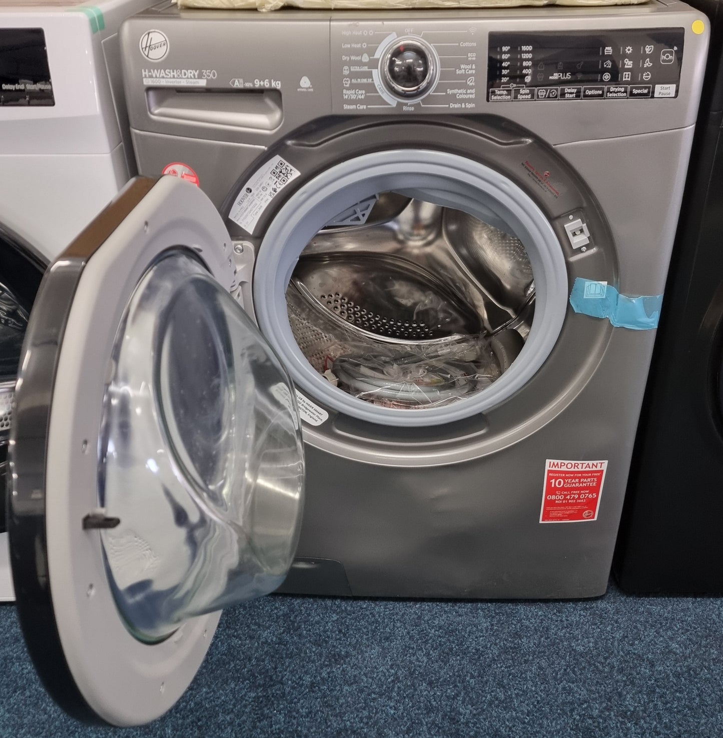 Hoover H3DPS6966TAMBR80 Washer Dryer – 9kg/6kg – 1600rpm – Anthracite – Grade B