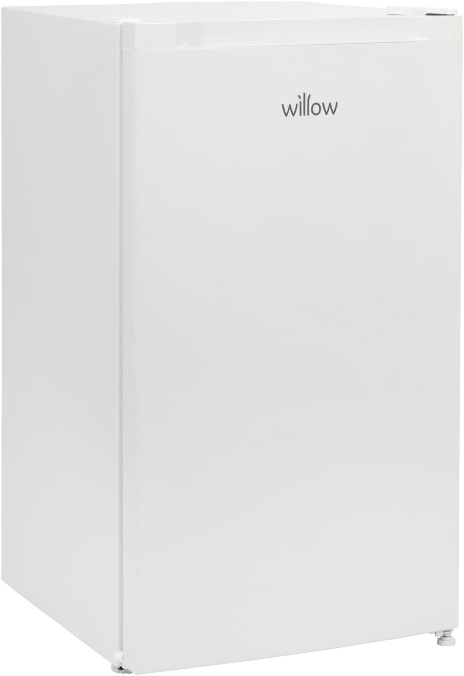 Angled view of the Willow WUCFZ48W freezer showing compact freestanding design.