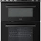 Teknix TKED64B/2 Ceramic Double Oven Cooker 60cm Black