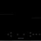 Willow WIH60TPI 60cm Touch Control Electric Hardwired Induction Ceramic Hob with Four Cooking Zones, 13 Amp Plug, Touch Controls, Boost