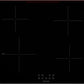 Willow WIH60TPI 60cm Touch Control Electric Hardwired Induction Ceramic Hob with Four Cooking Zones, 13 Amp Plug, Touch Controls, Boost