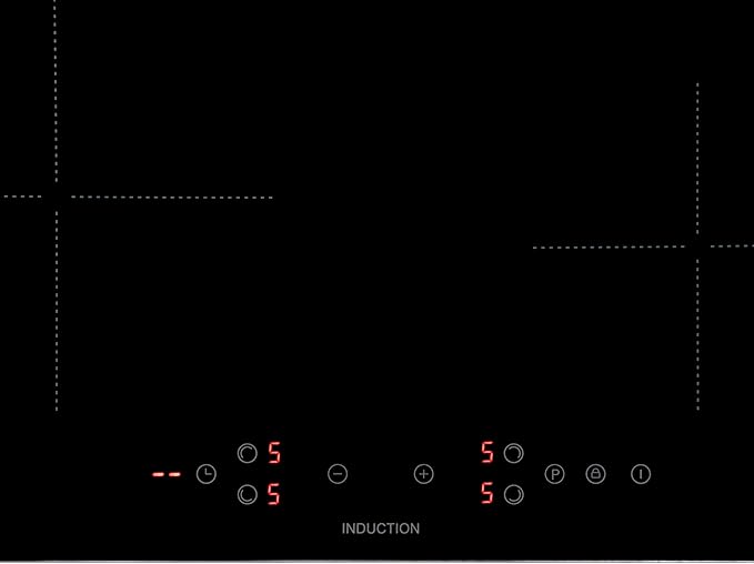 Willow WIH60TPI 60cm Touch Control Electric Hardwired Induction Ceramic Hob with Four Cooking Zones, 13 Amp Plug, Touch Controls, Boost