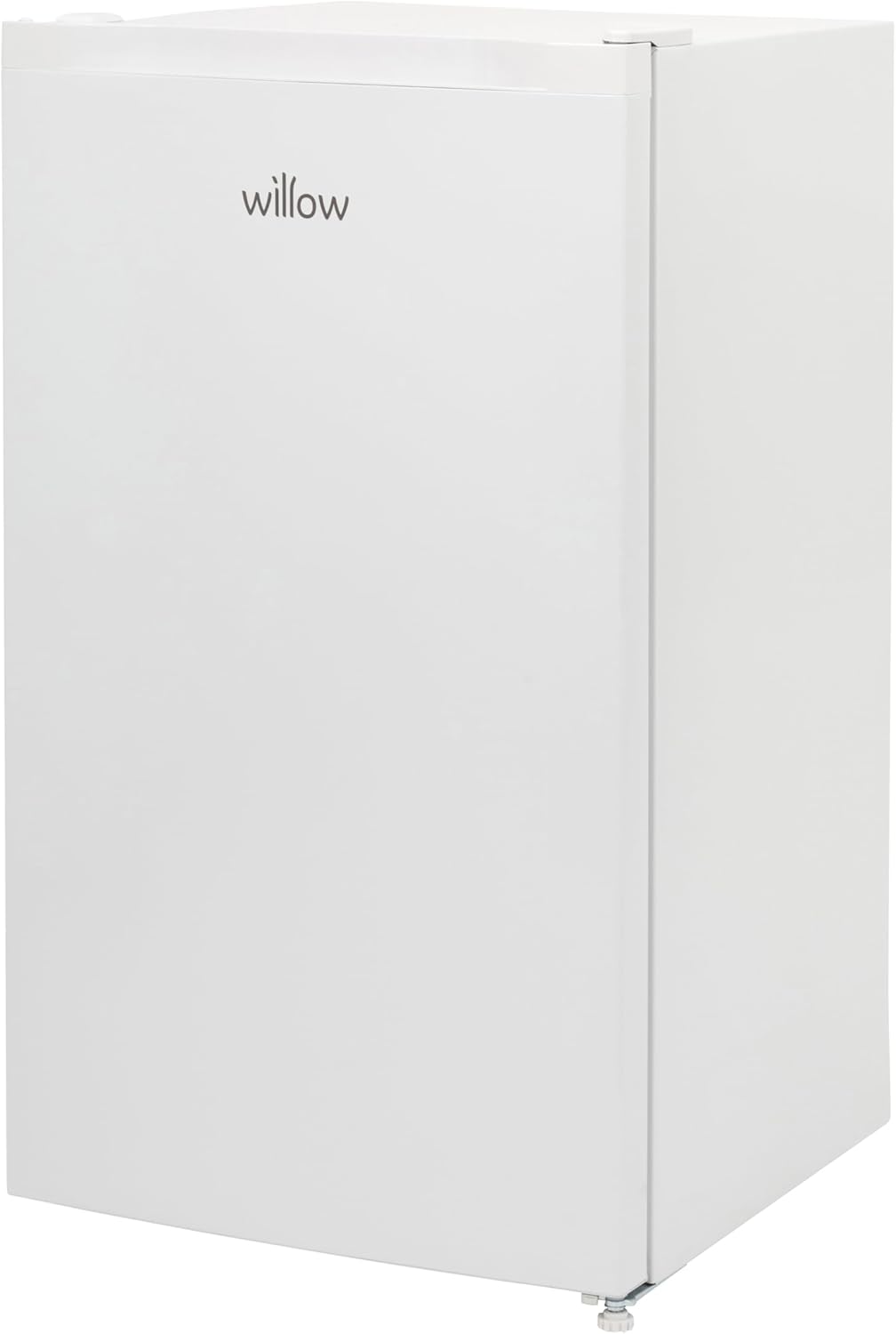 Plain side profile of the Willow WUCFZ48W under counter freezer in white finish.