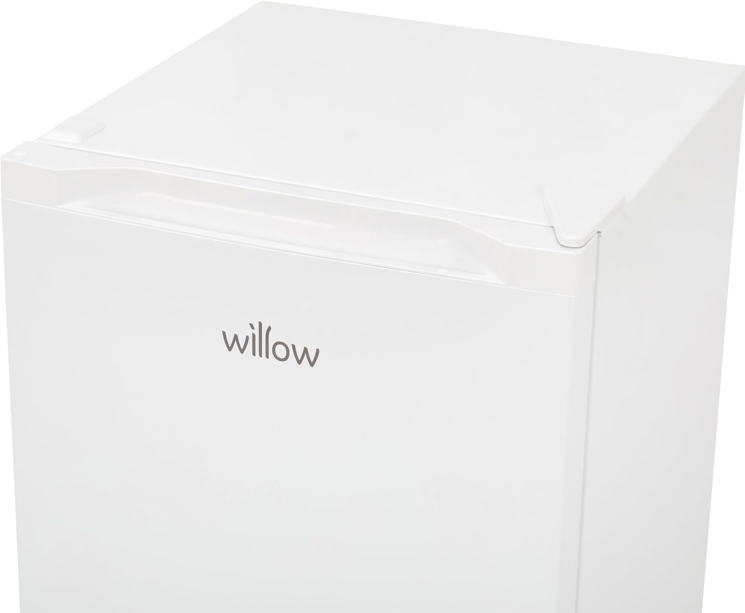 Willow WUCFZ48W small freezer with top-down view of storage drawers.