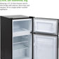 Willow WB50UCFF 86L Under Counter Fridge Freezer Black