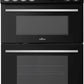 Willow 60cm Electric Double Oven Cooker with Ceramic Hob WDOC60TBL