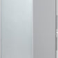 Rear view of the Willow WFF157S silver fridge freezer showing ventilation system and back panel.