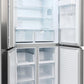 Willow WSBES4MDX American Fridge Freezer Stainless Steel