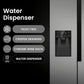 Teknix THSBS1791PLUX American Fridge Freezer Ice + Water Plumbed Inox Silver