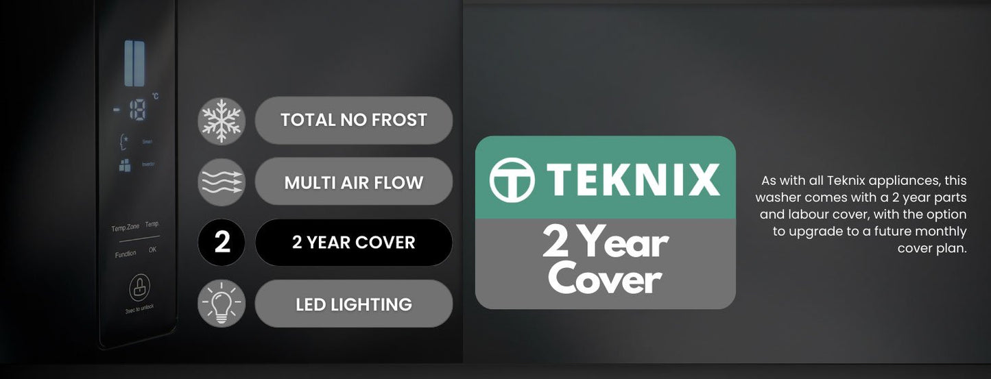 Teknix FFPH1825PX/E Fridge Freezer Frost Free 55Cm Stainless
